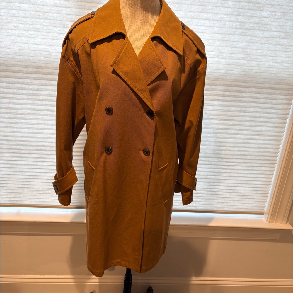 Something Navy Brown Trench Coat